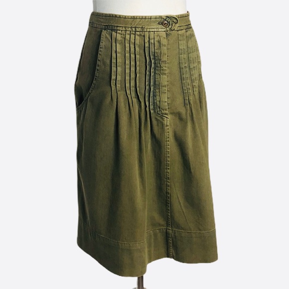 Vintage Isabel Marant Etoile Green Pleated Skirt green - Picture 2 of 8